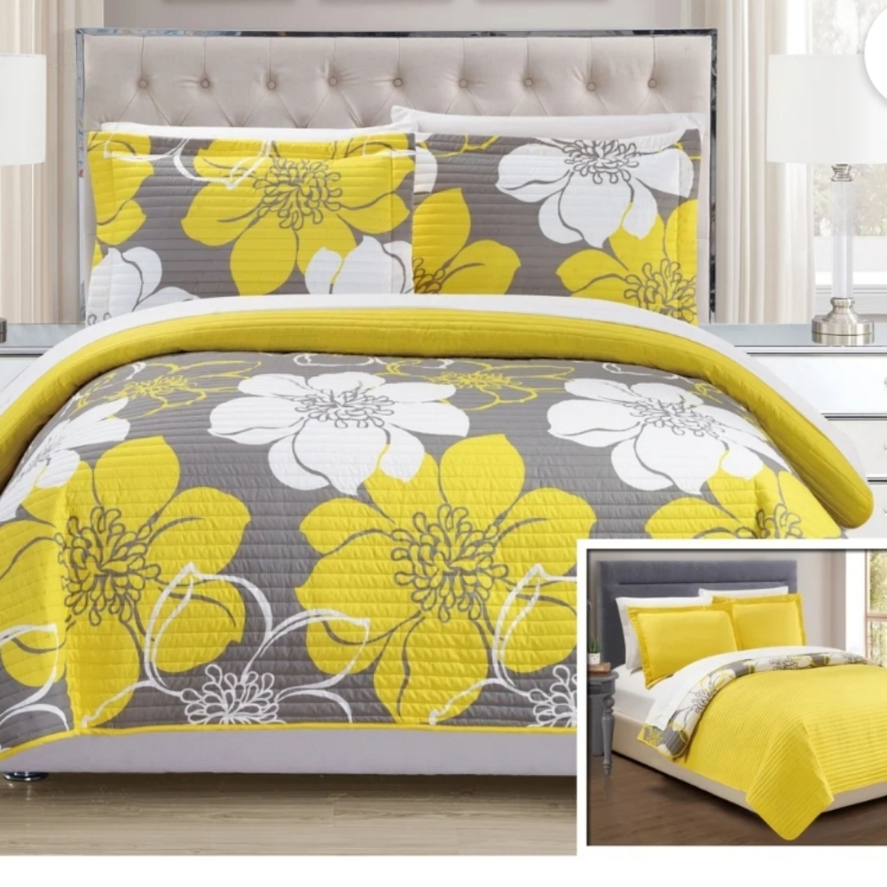 Chic Home Woodside Quilt/Coverlett (3 piece set)